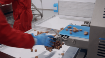 Finished product coming off production line